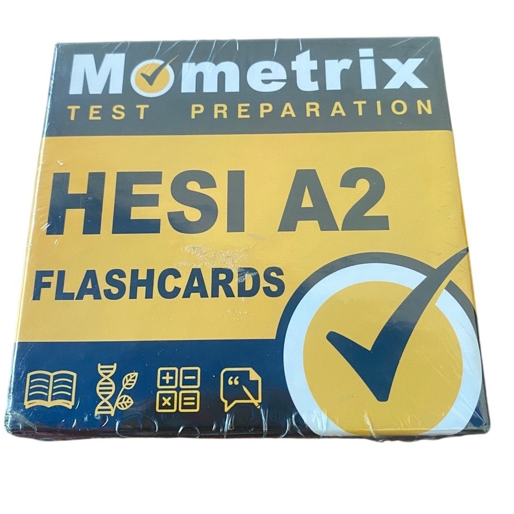 Mometrix HESI A2 Flashcards Nursing Entrance Exam Prep New Sealed Yellow Blue